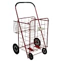 Trimmer Wheeled Cart with Basket - Red