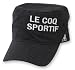 (ルコックスポルティフ/ゴルフコレクション)le coq sportif/GOLF COLLECTION ピンストライプツイル ドゴールキャップ QG0397 N151 ブラック FREE