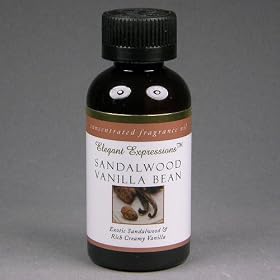 Elegant Expressions Concentrated Sandalwood Vanilla Bean Fragrance Oil for Aromatherapy, 2... by Hosley