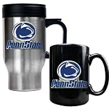 Penn State Nittany Lions NCAA Stainless Travel Mug And Ceramic Mug Set
