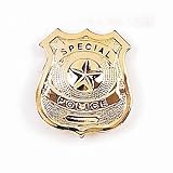 FURY Special Gold Star Police Badge (2.5 x 2.5-Inch)