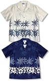 Hibiscus Bottom Band Men's Hawaiian Aloha Shirt