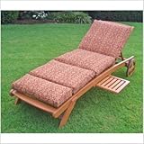 IMAGE OF Outdoor Patio Chaise Lounge Cushion Fabric: Royal Cross