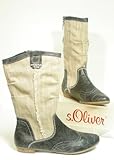 s.Oliver TREND Sommer Stiefel blau / beige Gr. 40