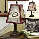 The Memory Company MLB-ADB-462 Arizona Diamondbacks 14" Art Glass Table Lamp