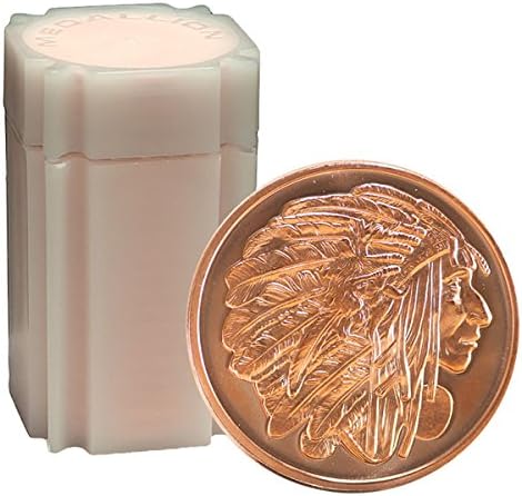 20 Rounds- American Indian Series Medallion Chief 1 oz .999 Copper Bullion Rounds