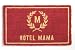 GIFT COMPANY 76517 Kokos-Fussmatte, 74x44 cm Hotel Mama rot