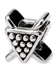 Reflection Beads Silver Pool Balls Career Bead