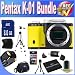 Pentax K-01 16MP APS-C CMOS Compact System Camera [Body] (Yellow) + Extended Life Battery + 8GB SDHC Class 10 Memory Card + USB Card Reader + Memory Card Wallet + Deluxe Case w/Strap + Shock Proof Deluxe Case + Mini HDMI to HDMI Cable + Professional Full Size Tripod + Accessory Saver Bundle!