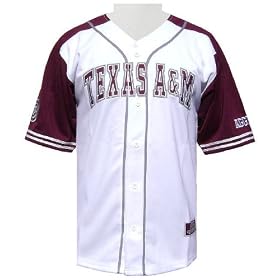 Buy Colosseum Texas A&M Aggies Slugger Embroidered Baseball Jersey by GametimeUSA