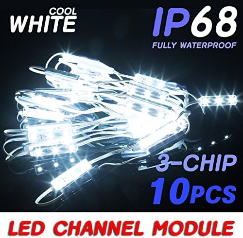 [KPL] 10pcs Cool White 5050 SMD 3 LED Module Channel Sign Letter IP68 12v