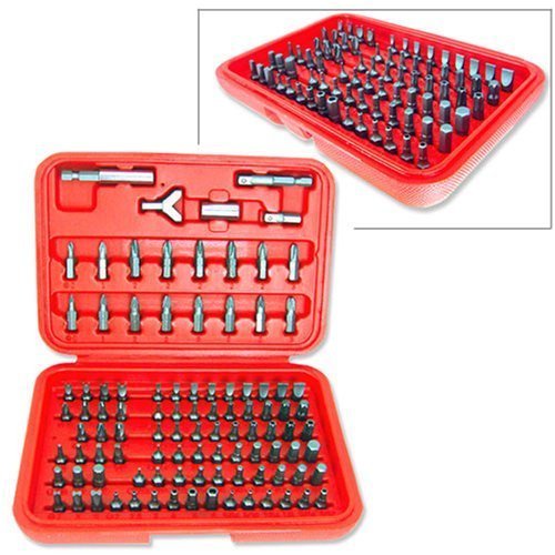 Anytime Tools AT200430 101 Piece Tamper Proof/security Screwdriver Bits and 1/4 Square/hex Reversible Mini Ratchet