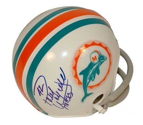 Paul Warfield Autographed/Hand Signed Miami Dolphins Mini Helmet with HOF 83 Inscription