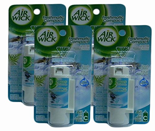 Airwick Freshmatic Compact i-Motion Automatic Spray Refills, Fresh Waters Fragrance .8 Ounce (Pack of 4)