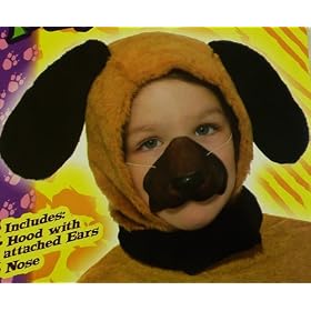 Puppy Dog Disguise Set Childs (Hood + Nose)