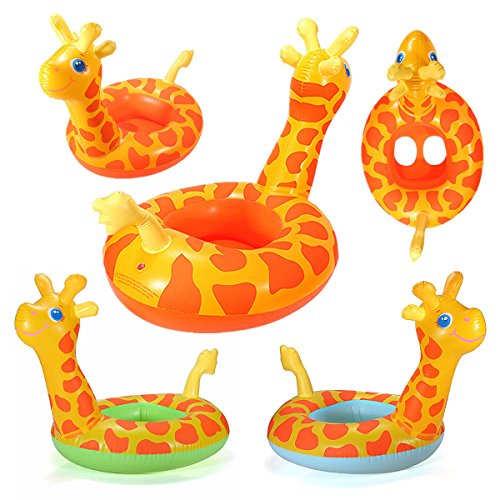 (Giraffe) Baby Child Infant Kids Inflatable Swiming Swim Pool Chair Seat Float Boat Ring