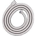 SaniFri 470010436 Edelstahl Brauseschlauch 1.50 m, einseitig Messing-Überwurfmutter 1/2 Zoll, einseitig Messing-Konus 1/2 Zoll