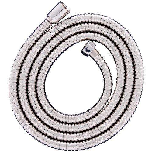 Sanifri 470010435 Edelstahl Brauseschlauch 1.25 m, einseitig Messing-&Atilde;&oelig;berwurfmutter 1/2 Zoll, einseitig Messing-Konus 1/2 Zoll