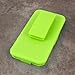 iPhone SE / 5S Belt Clip Case, MPERO Collection 3 in 1 Tough Neon Green Kickstand Case for Apple iPhone 5 / SE / 5S