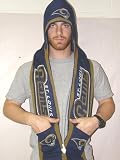 St. Louis Rams 2011 Team Stripe Hooded Knit Scarf with Pockets