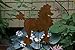 Poodle Rust Metal Garden Decor Yard Art Dog Stake Gift for Gardeners