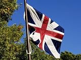 British Flag over Inner Defensive Redoubt at Yorktown Battlefield, Virginia Subject Photographic Poster Print, 40x30