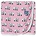 Kickee Pants Newborn Swaddling Receiving Blanket, Little Girls- Lotus Panda, One Size
