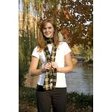 Plaid Check Brushed Flannel Cotton Scarf, Available in Dozens of Prints
