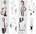 ETSYG® Silk Scarf Women's Fashion Pattern Large Square Satin Headscarf Headdress