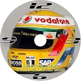 FORMULA 1 F1 LEWIS HAMILTON HELMET CD QUARTZ WALL CLOCK 2008 WORLD CHAMPION