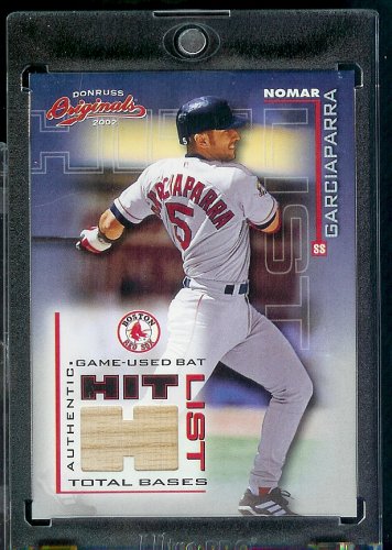 2002 Donruss Originals Hit List Nomar Garciaparra Game Used Bat Serial #328/365 Boston Red Sox Baseball Card - Mint Condition - Shipped In Protective ScrewDown Case!