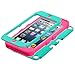 MYTURTLE iPod Touch 7th 6th 5th Generation Case Slim Shockproof Hard Silicone Shell Impact Cover with Screen Protector for iPod Touch 7 (2019), iPod Touch 5/6 (2015) (Electric Green Transparent)