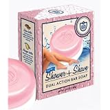 Van Der Hagen Ladies Dual Action Shower and Shave Bar Soap, 5-Ounce (Pack of 2)