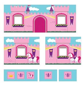 Dorel Home Products Curtain Set for Junior Loft Bed, Princess Castle
