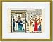 Gold Framed/Matted Print 17x23, Seti I, Investing Paser