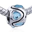 Heart Swarovski Crystal Bead Fits Pandora Beads Charm Bracelet