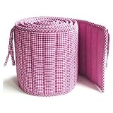 Tadpoles Basics Fuchsia Gingham Bumper
