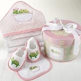 Tillie the Turtle - Four-Piece Hat Box Bath Time Gift Set
