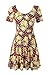Jc.kube Womens short Sleeve Floral Skater Swing Casual Dress