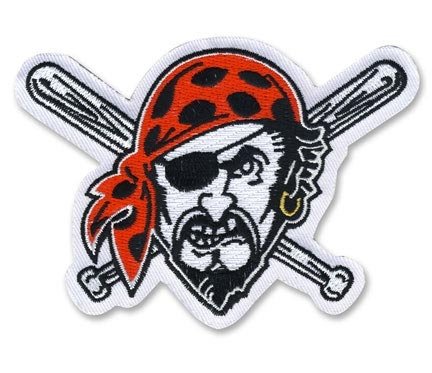 Pittsburgh Pirates Crossed Bats MLB Baseball Team Logo Jersey Sleeve Patch