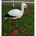Storch 80 cm mit F�ssen aus Kunststoff f�r Hochzeit und Garten