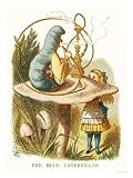 Alice In Wonderland, The Blue Caterpillar (30x40cm Art Print)
