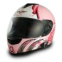 VCAN Blinc 136 Pink Small Bluetooth 1.2 Enabled Street Helmet with QUEEN Graphics