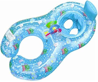 MAXSTIV Baby and Me Combo Boat Baby Swimming Ring &amp; Mother And Child Inflatable Swimming Circle Double Swimming Rings
