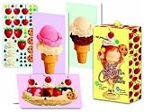 Ice Cream Sticker Note Cards