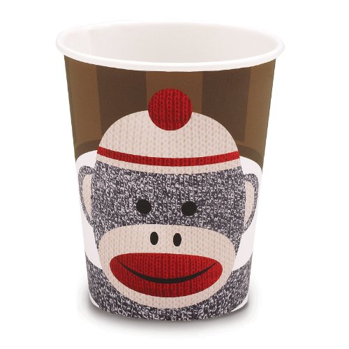 Sock Monkey Red 9 Party Supplies