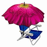 Galleria Gerbera Daisy Clamp on Beach Patio Chair Umbrella