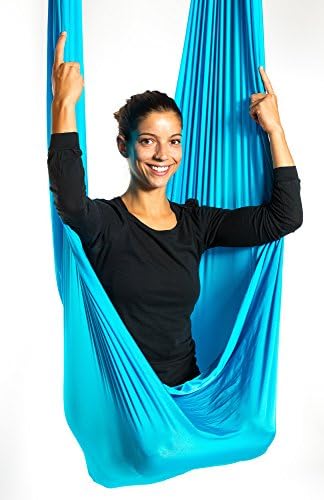 Highest Quality Aerial Yoga Hammock 7 yards (Aqua Blue)