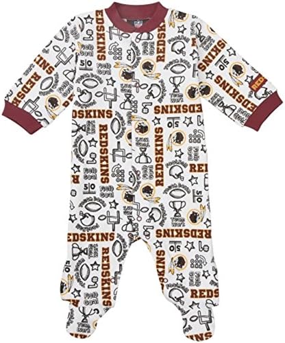 Washington Redskins Infant Sleep 'N Play Sleeper Pajamas - White