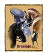 Horse Dressage Throw Blanket